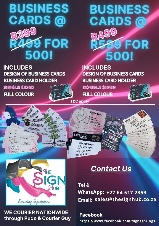 Special on Business Cards!