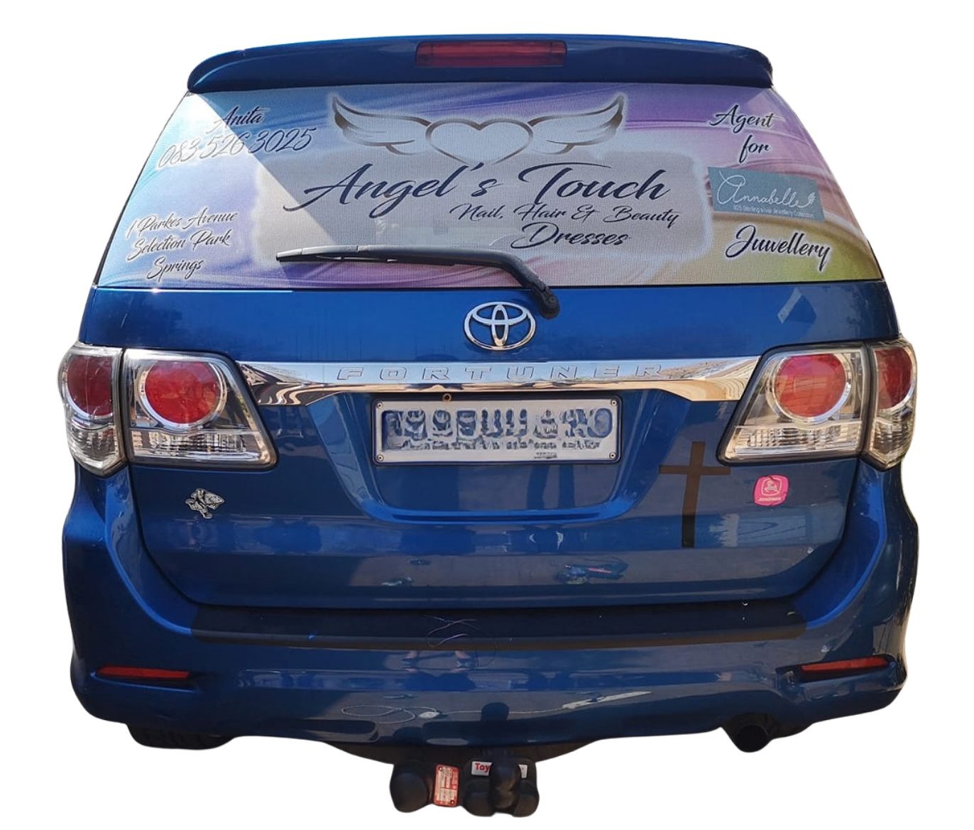 Contra Vision applied to the back of the vehicle